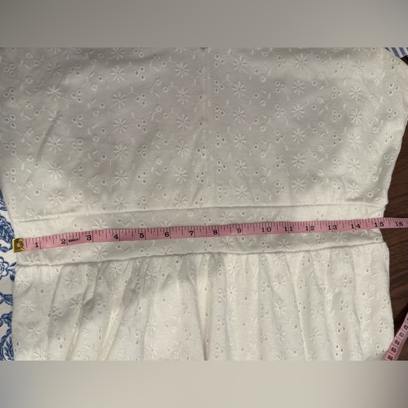 LOFT Cute White Double V-Neck Flounce Sundress - Picture 9 of 12